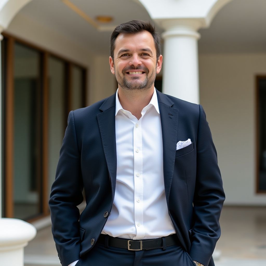 Portret van het hoofd operaties